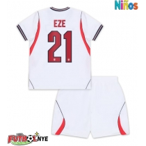 Camiseta Inglaterra Eberechi Eze #21 Primera Equipación para niños Mundial 2026 manga corta (+ pantalones cortos)